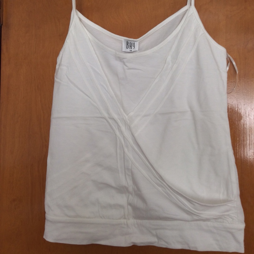 Bay White shirt with straps in size 16
